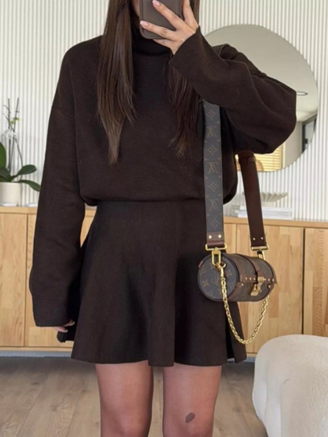 Elise Mode Dames Relaxed Mini Truijurk Tweedelig