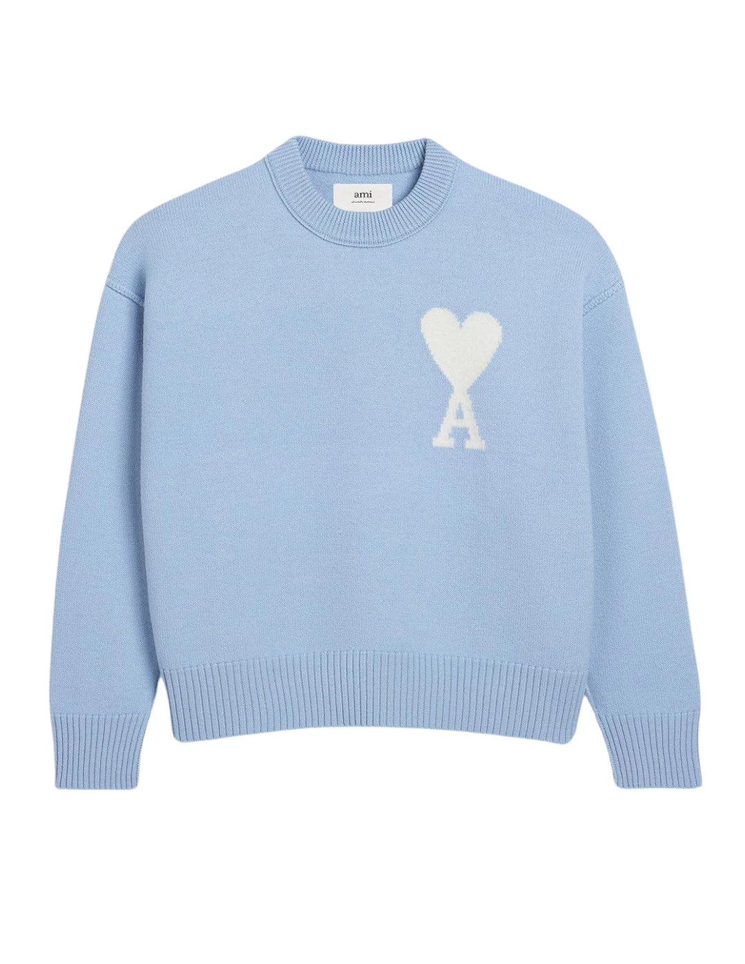 Elise Mode Dames Relaxed Sweater met Fleece Voering in Lichtblauw