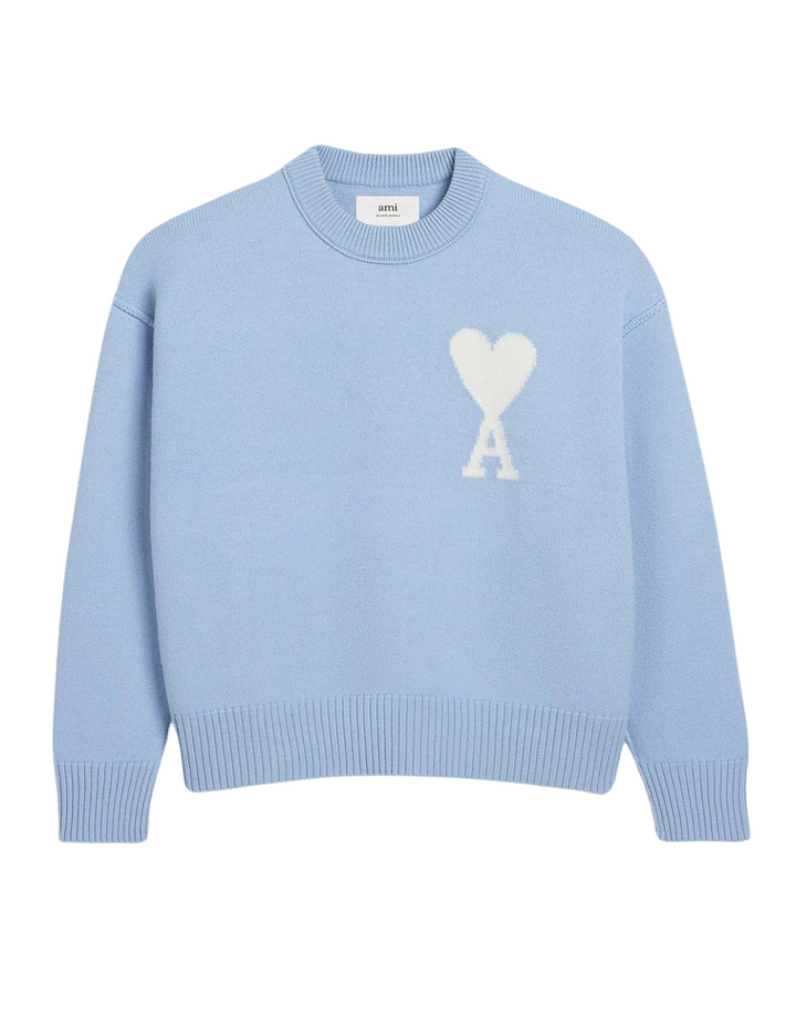 Elise Mode Dames Relaxed Sweater met Fleece Voering in Lichtblauw