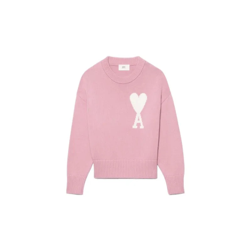 Elise Mode Dames Relaxed Sweater met Fleece Voering in Roze