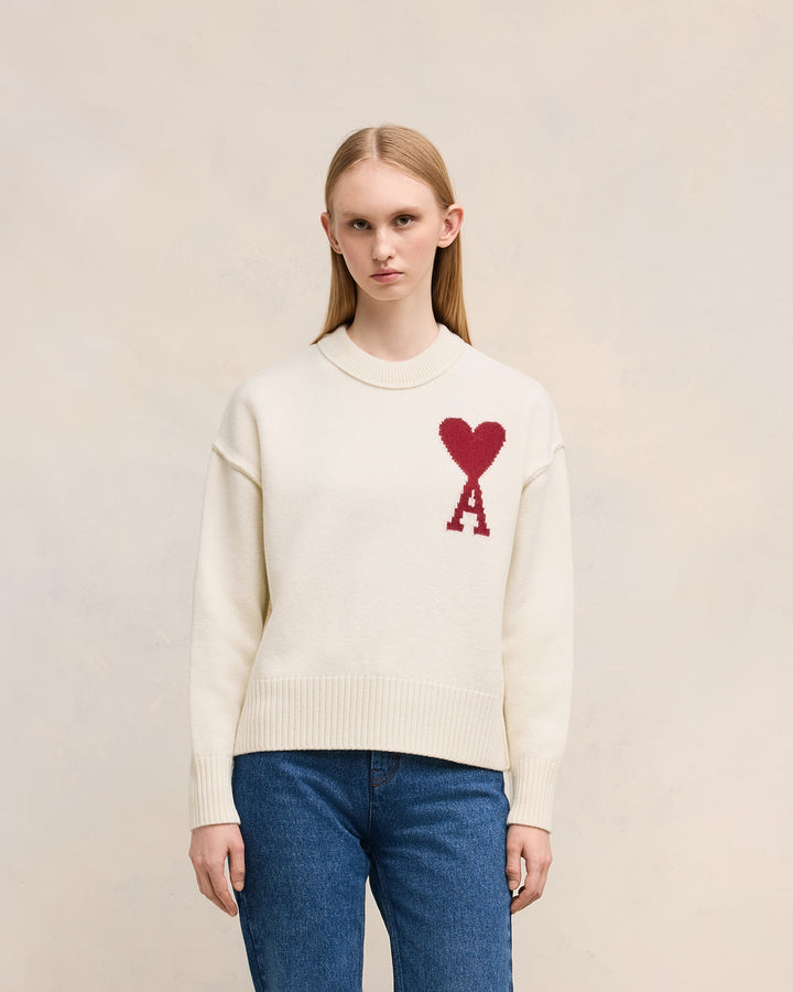 Elise Mode Dames Relaxed Sweater met Fleece Voering