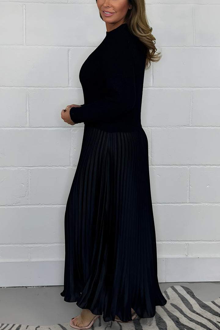 Elise Mode Dames Relaxed Truijurk met Plissé Rok
