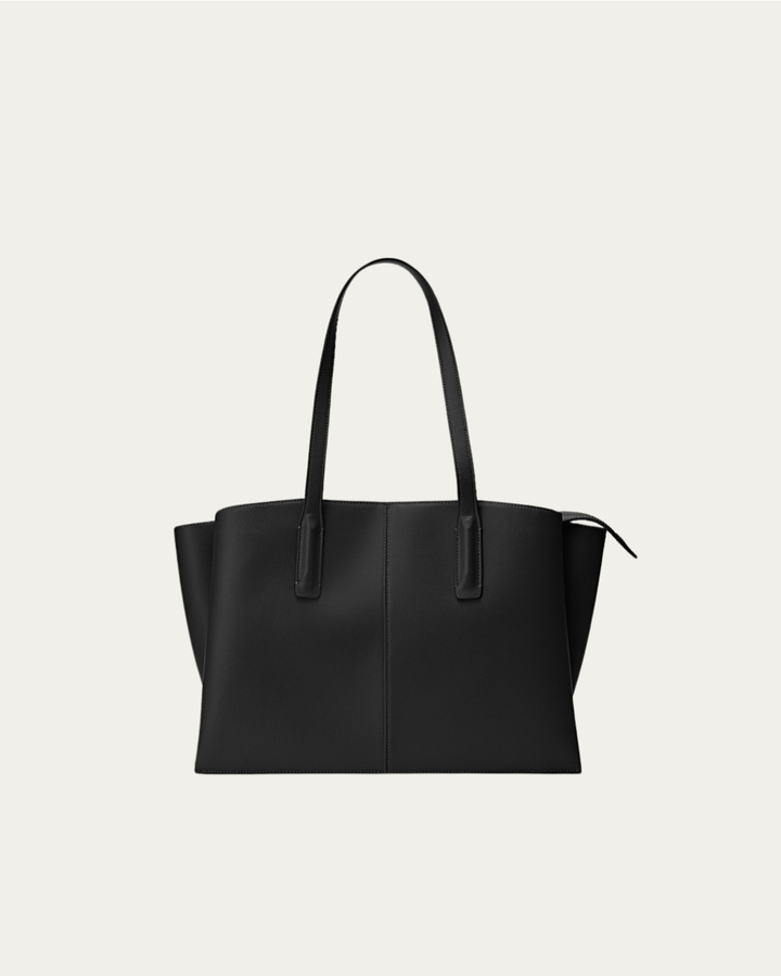 Elise Mode Dames Ruime Shopper met Laptopvak in Zwart