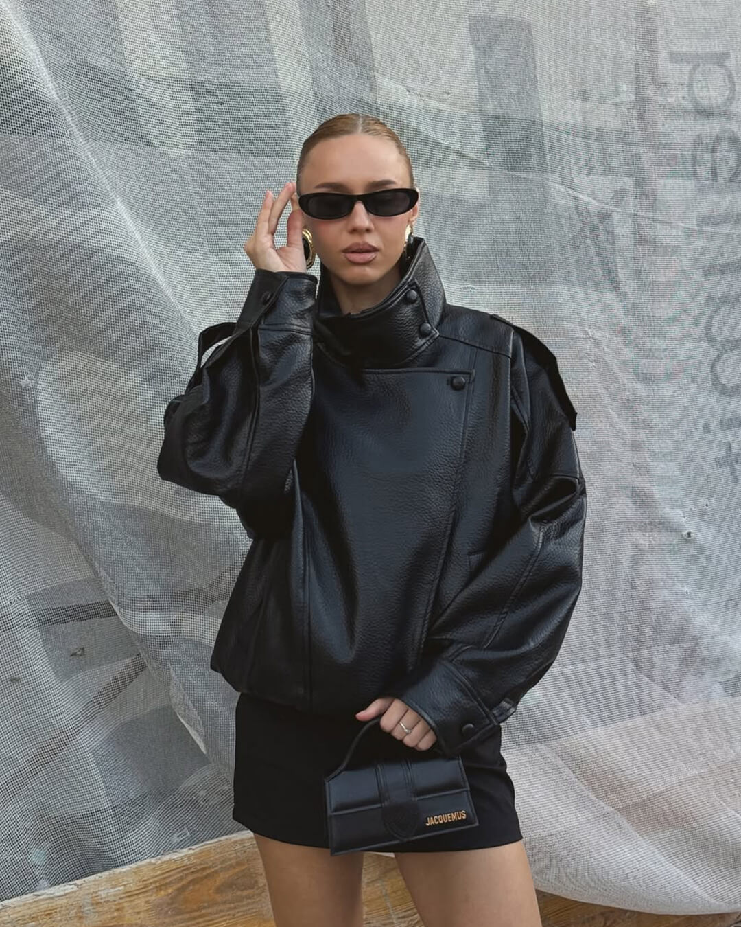 Elise Mode Dames Asymmetrisch Leren Jack