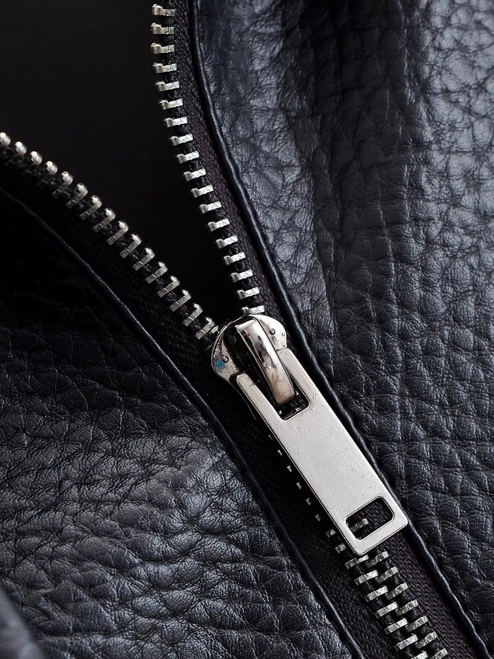 Elise Mode Dames Asymmetrisch Leren Jack