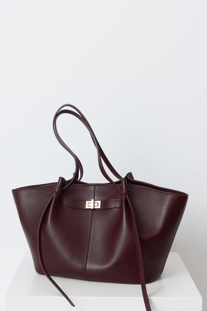 Elise Mode Dames Gestructureerde Shopper Tas