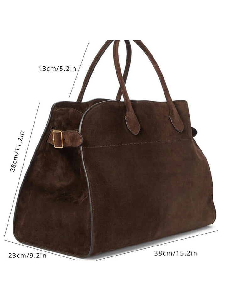Elise Mode Dames Suède Shopper Tas