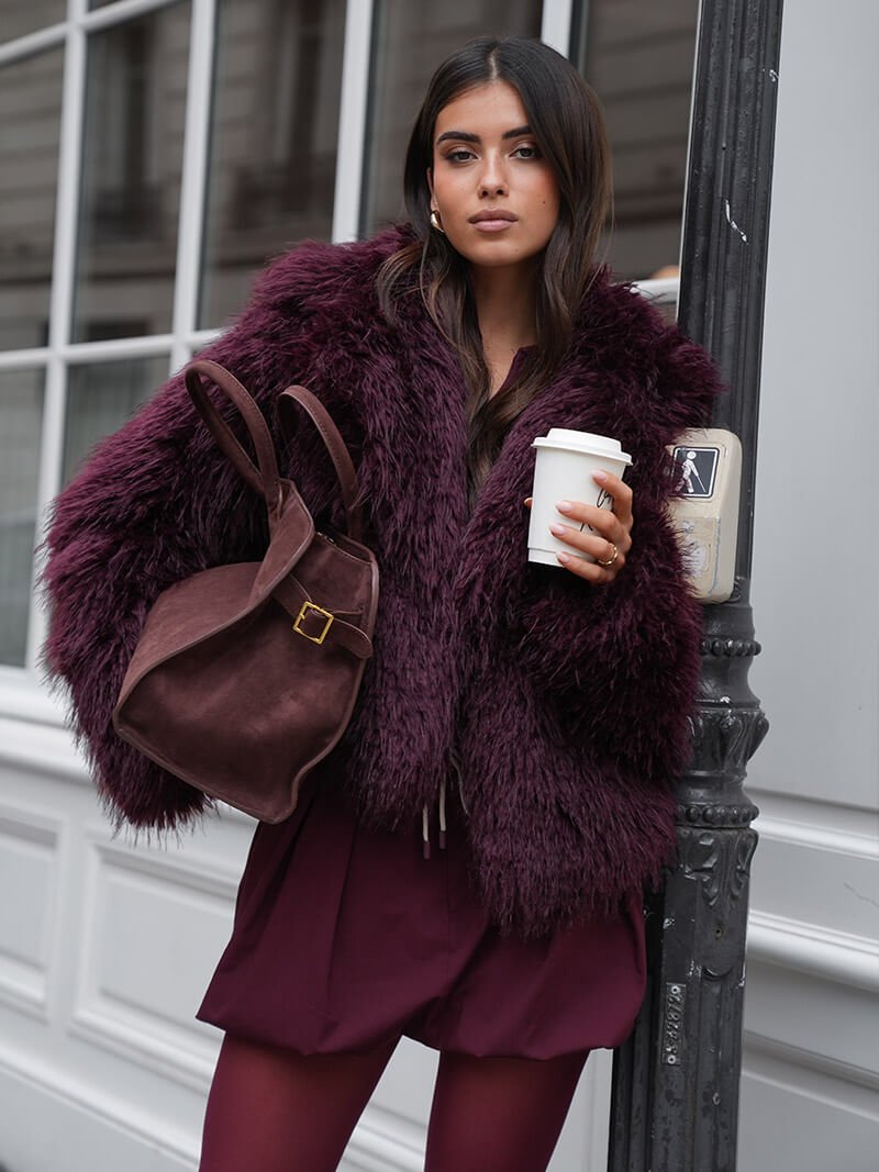 Elise Mode Dames Suède Shopper Tas