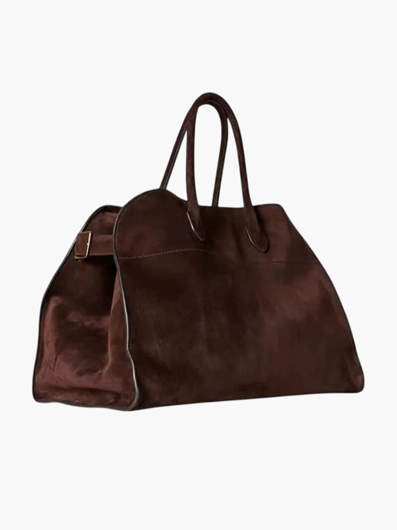 Elise Mode Dames Suède Shopper Tas