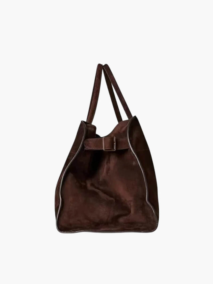 Elise Mode Dames Suède Shopper Tas