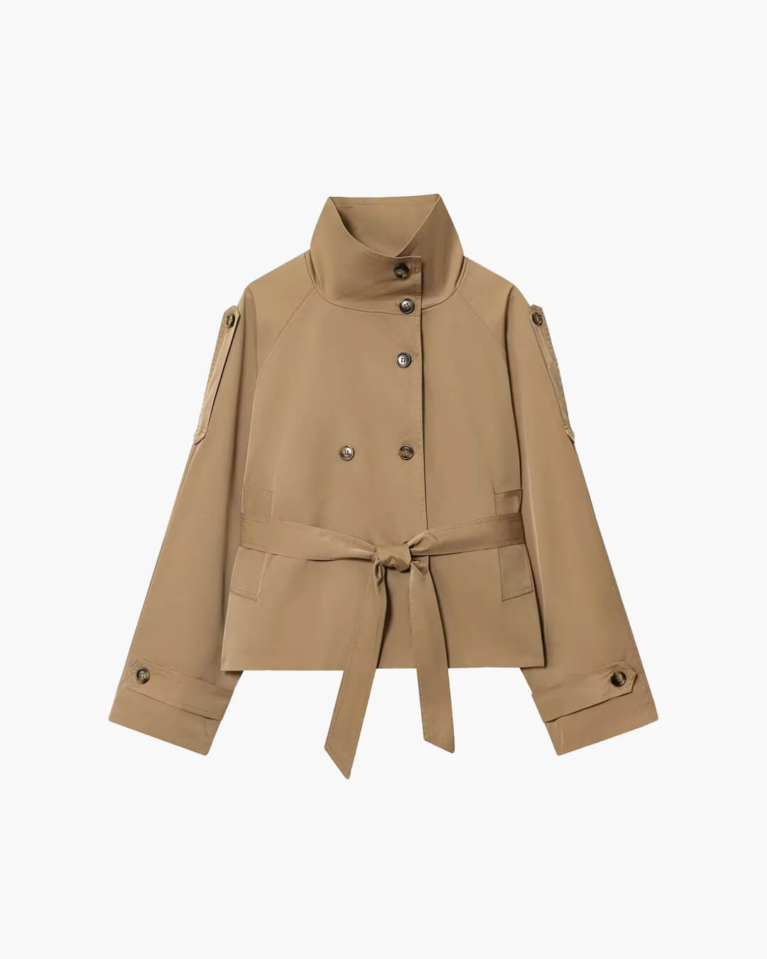 Elise Mode Dames Getailleerde Trenchcoat met Ceintuur