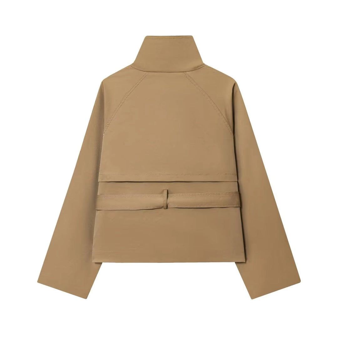 Elise Mode Dames Getailleerde Trenchcoat met Ceintuur