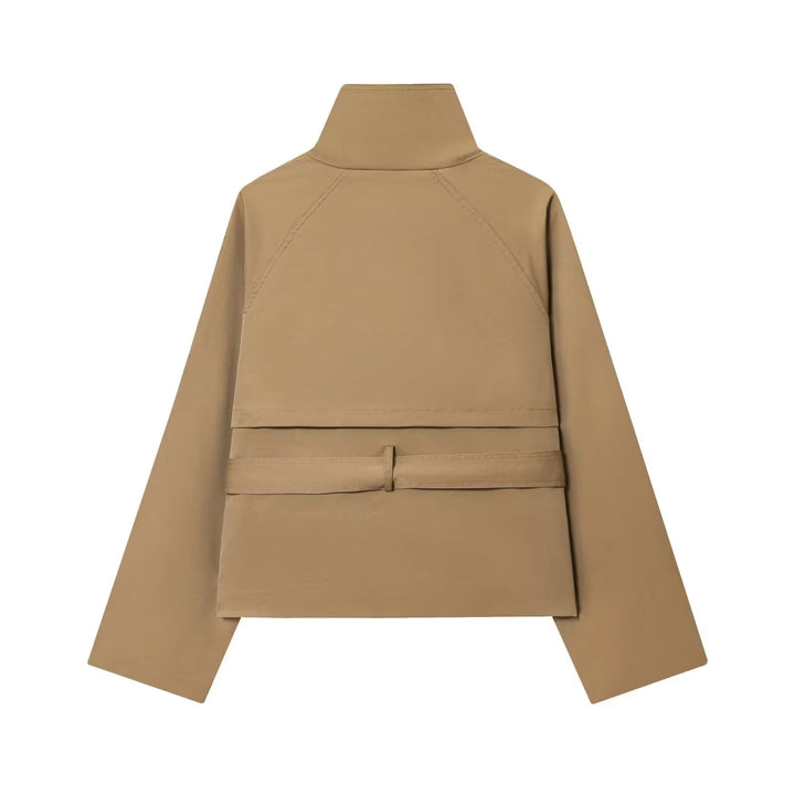 Elise Mode Dames Getailleerde Trenchcoat met Ceintuur