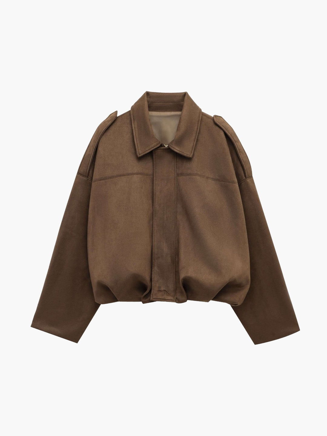 Elise Mode Dames Oversized Suède Bomberjack