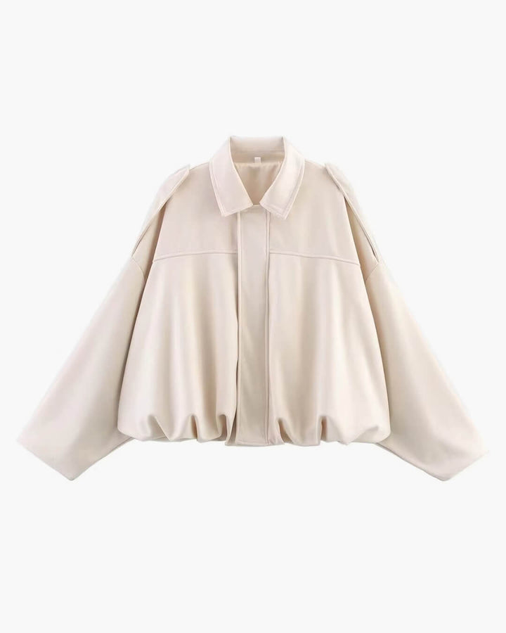 Elise Mode Dames Oversized Suède Bomberjack
