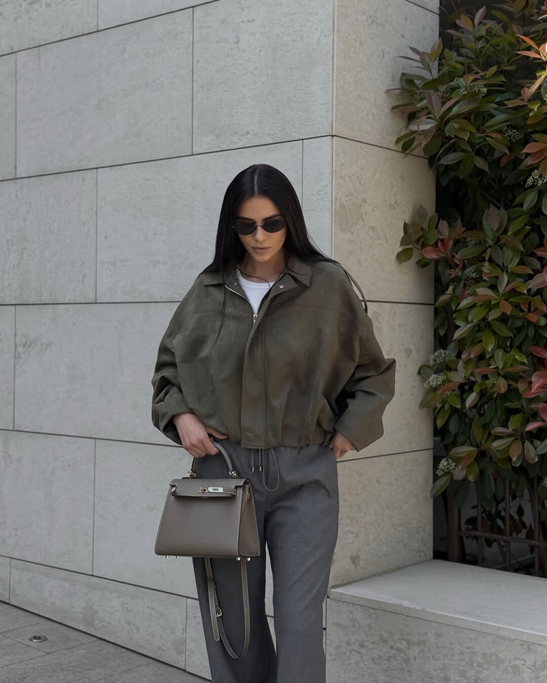 Elise Mode Dames Oversized Suède Bomberjack