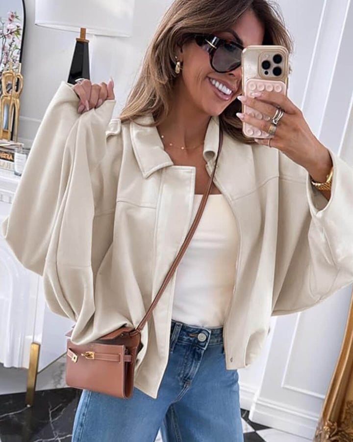 Elise Mode Dames Oversized Suède Bomberjack