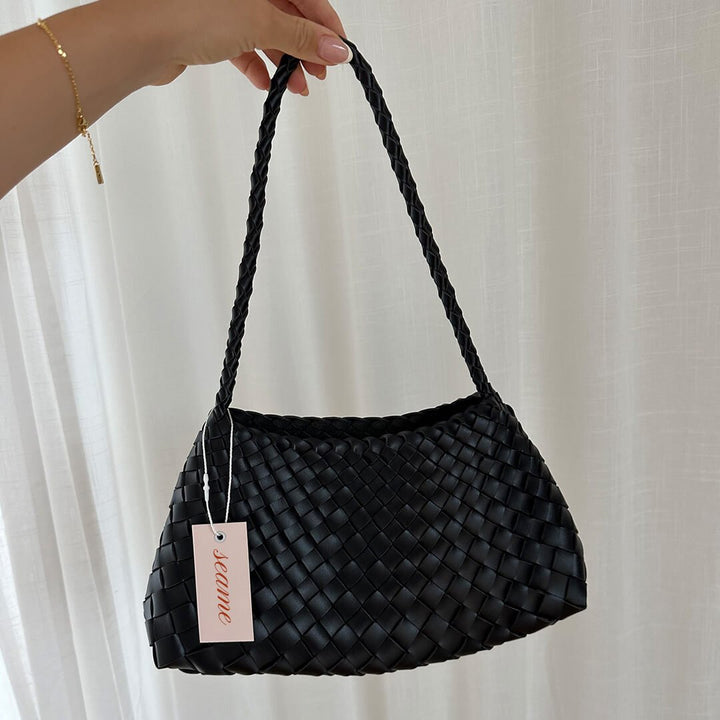 Elise Mode Dames Compacte Gevlochten Tas