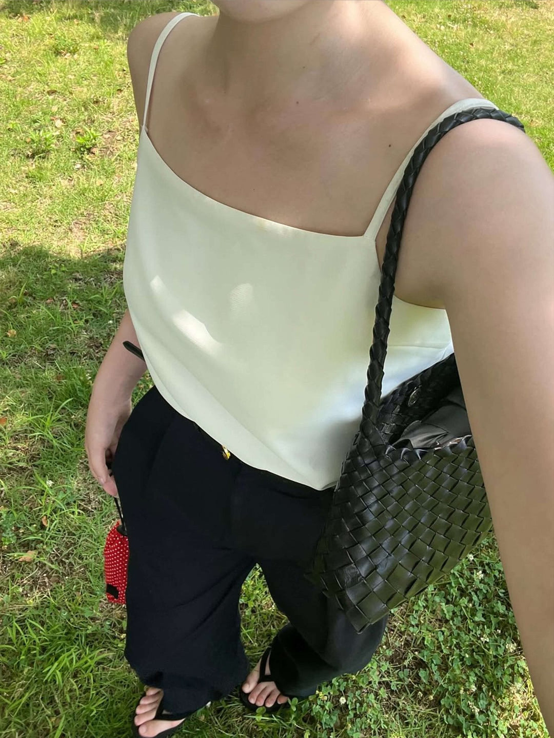Elise Mode Dames Compacte Gevlochten Tas