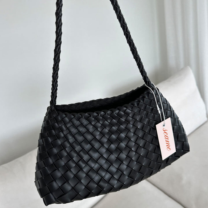 Elise Mode Dames Compacte Gevlochten Tas
