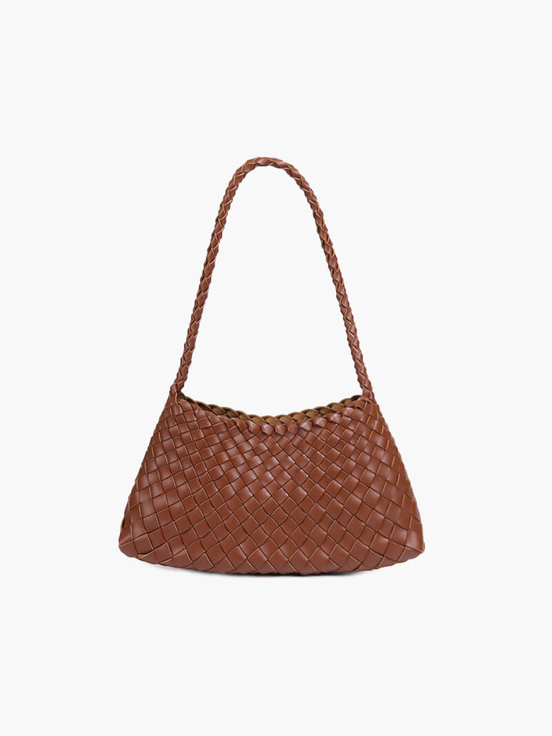 Elise Mode Dames Compacte Gevlochten Tas