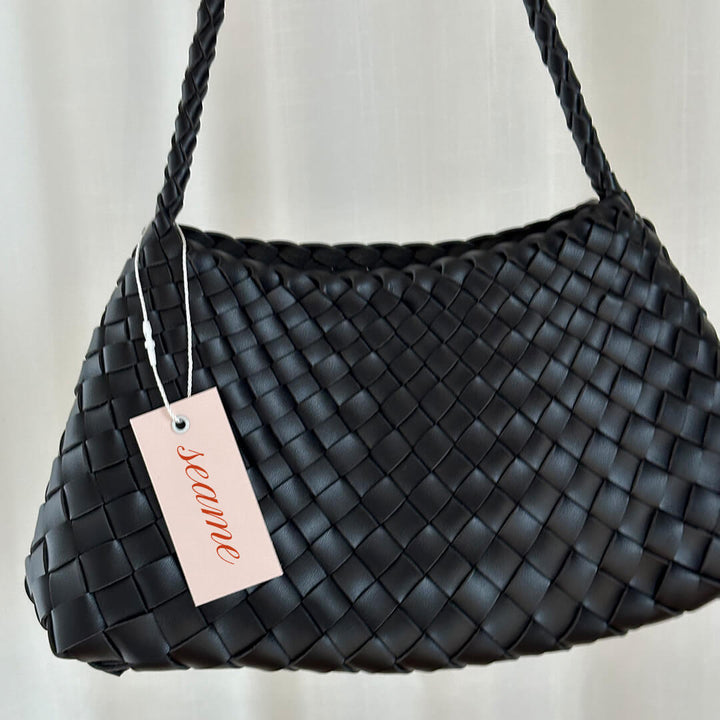 Elise Mode Dames Compacte Gevlochten Tas