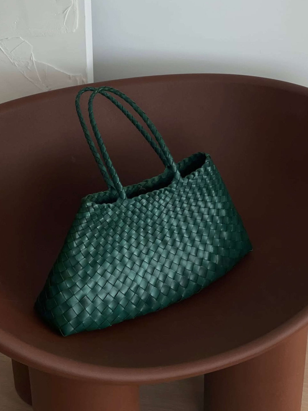 Elise Mode Dames Compacte Gevlochten Tas