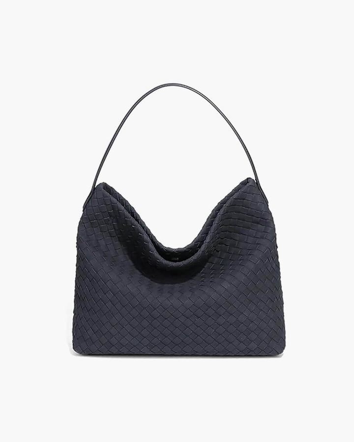 Elise Mode Dames Ruime Suède Tas met Lange Hengsels
