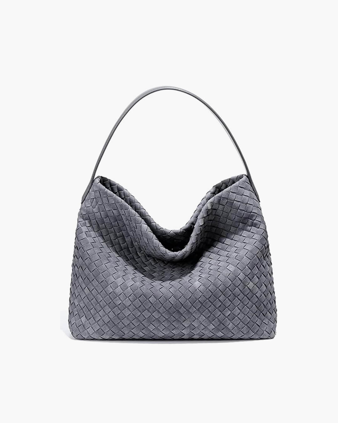 Elise Mode Dames Ruime Suède Tas met Lange Hengsels