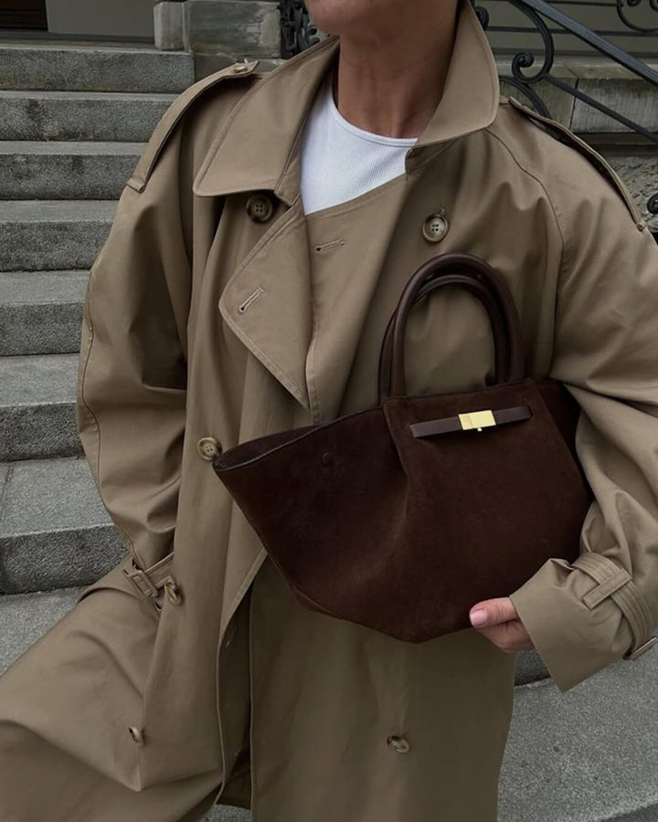 Elise Mode Dames Gestructureerde Suède Tas
