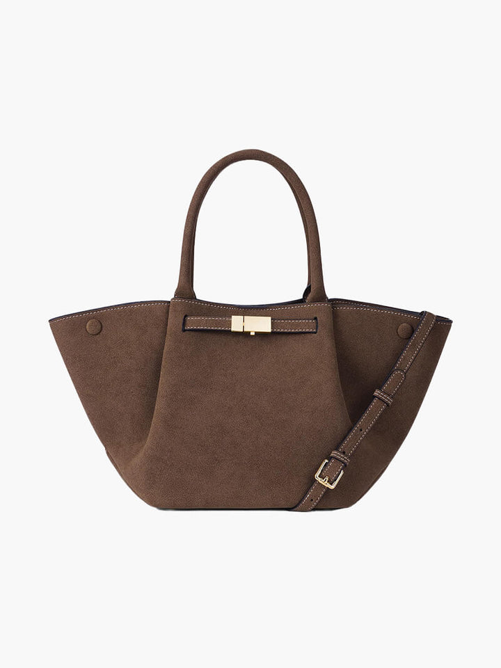 Elise Mode Dames Gestructureerde Suède Tas