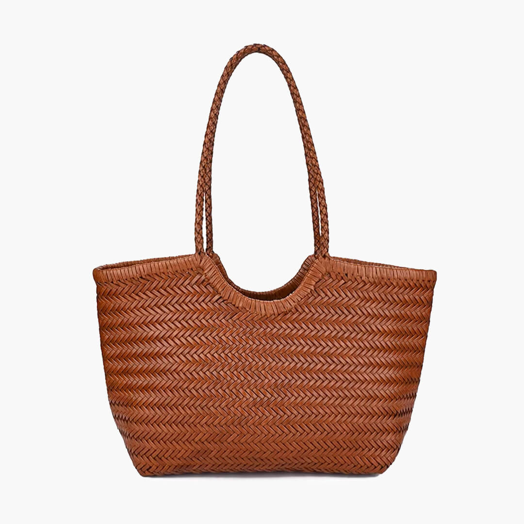 Elise Mode Dames Gevlochten Tas met Handvat