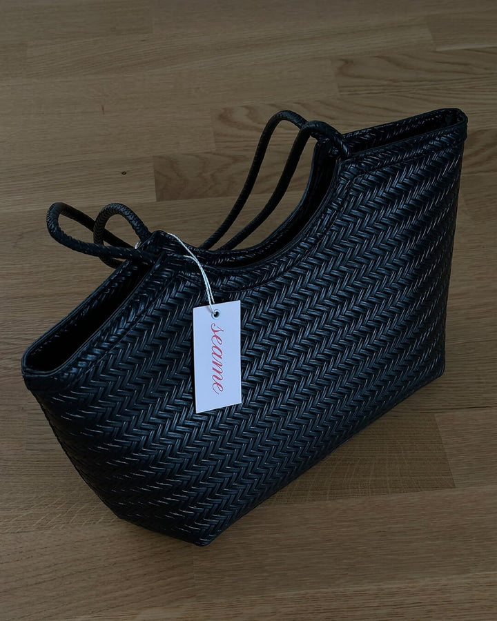 Elise Mode Dames Gevlochten Tas met Handvat