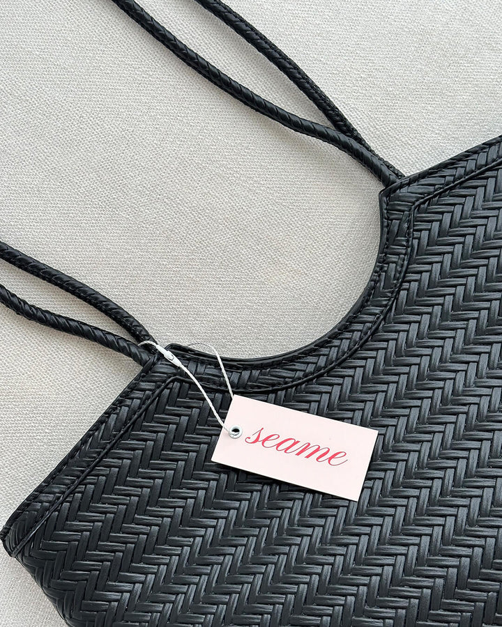 Elise Mode Dames Gevlochten Tas met Handvat