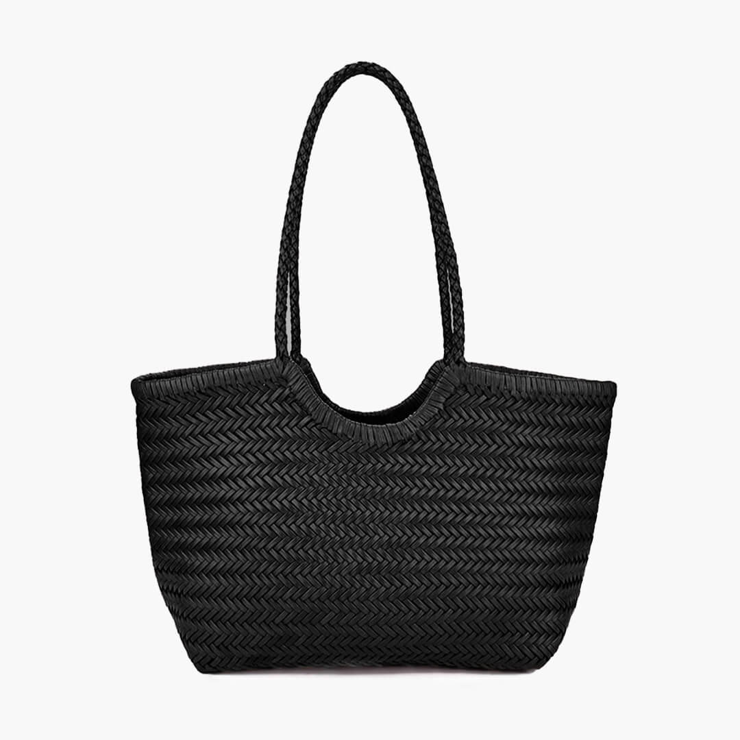 Elise Mode Dames Gevlochten Tas met Handvat