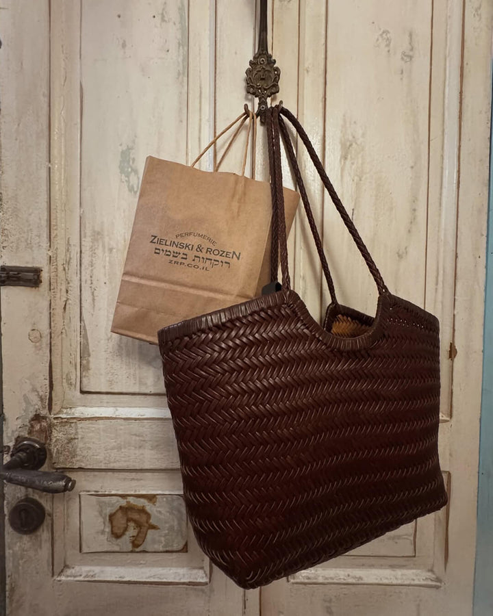 Elise Mode Dames Gevlochten Tas met Handvat