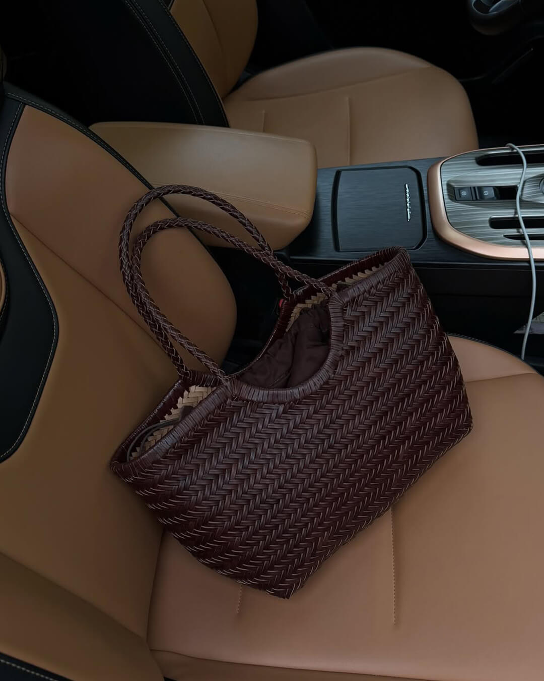 Elise Mode Dames Gevlochten Tas met Handvat