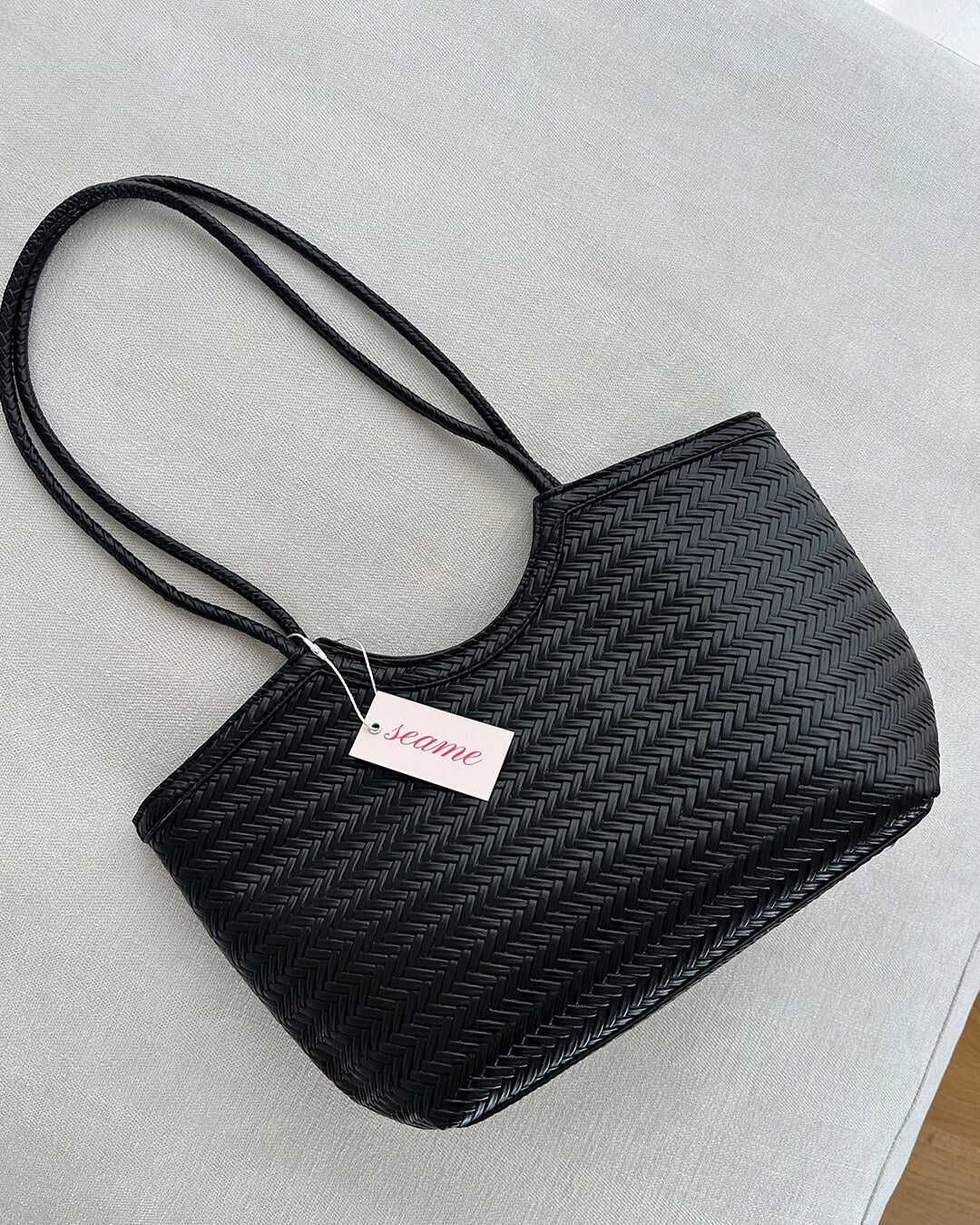 Elise Mode Dames Gevlochten Tas met Handvat