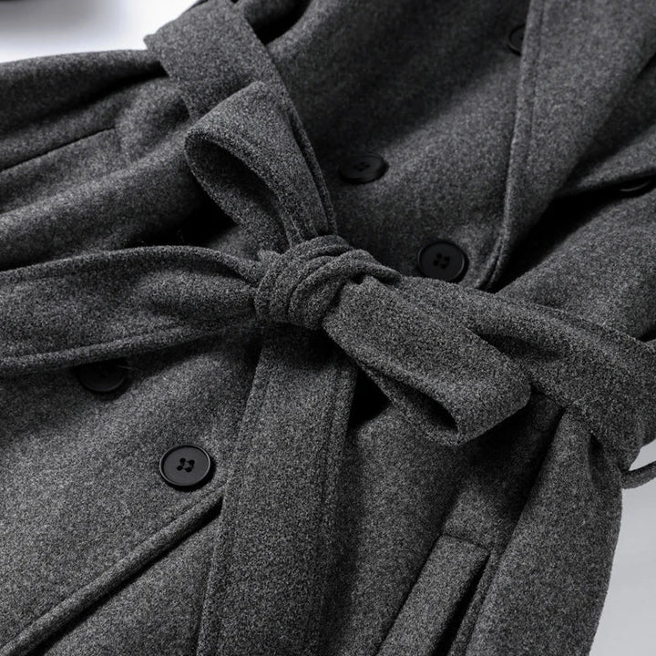 Elise Mode Dames Oversized Wollen Winterjas